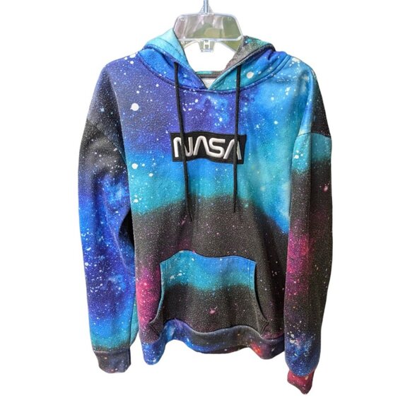 Urban Heritage | Galaxy Fleece Hoodie Long Sleeves Top Big Pocket | Size: Small - Picture 10 of 15